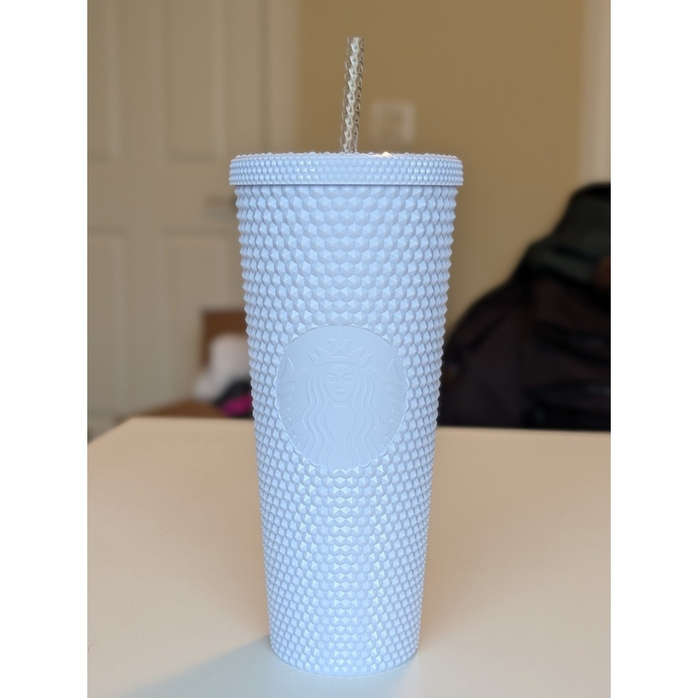 Starbucks White Bling Venti Cold Cup Tumbler 24oz